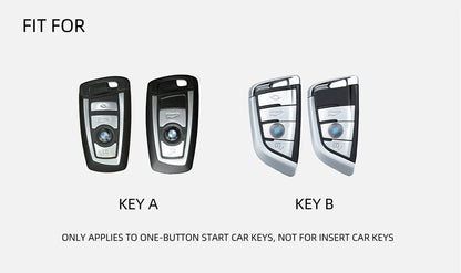 Étui de clé de voiture en cuir de luxe pour BMW Série 1 à 7, X1 à X6, X5M/X6M