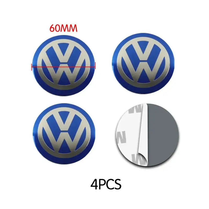 VW Wheel Center Hub Decals 4PCS – Pro Styling Upgrade