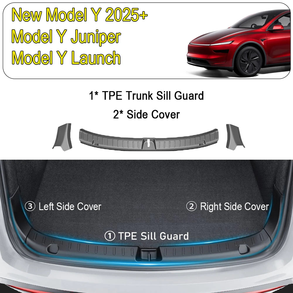 Tesla Model Y Trunk Bumper Guard 2024-2025 Sill Protector