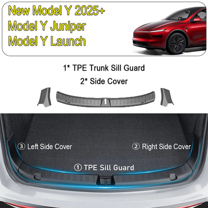 Tesla Model Y Trunk Bumper Guard 2024-2025 Sill Protector