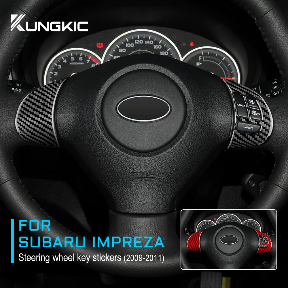 Real Carbon Fiber Steering Wheel Trim for Impreza 09-11 – Car Accessories | MotorWorld Marketplace