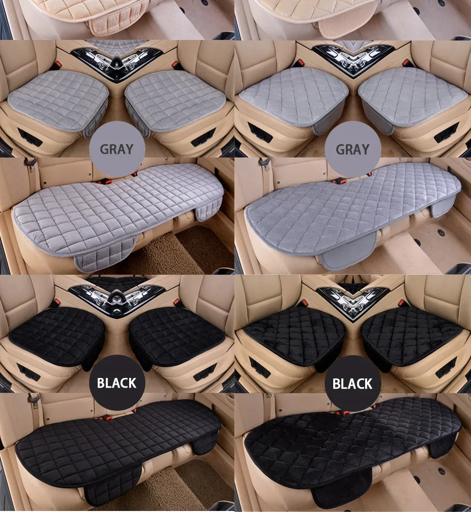 Soft Plush Car Seat Cover Universal Anti-Slip for SUV/Sedan