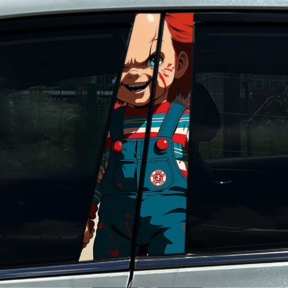 **Halloween Car B Pillar Sticker – Horror Protective Film 1/2pcs** MO 086 – Car Accessories | MotorWorld Marketplace