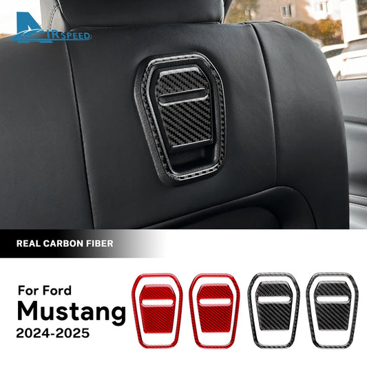 Real Carbon Fiber Seat Handle Trim for Mustang 2024-2027 – Car Accessories | MotorWorld Marketplace
