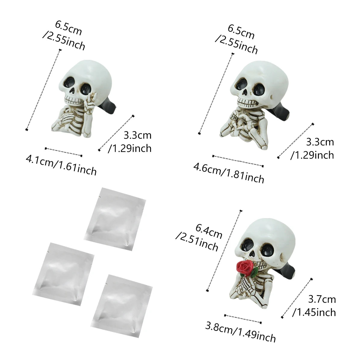 3pcs Skull Hand Car Air Vent Fragrance Clips Halloween Decor – Car Accessories | MotorWorld Marketplace