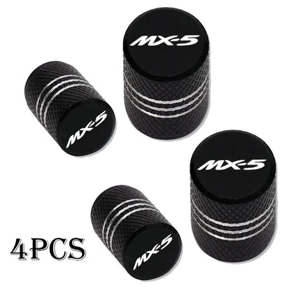 Mazda Valve Stem Caps Waterproof Dustproof Set