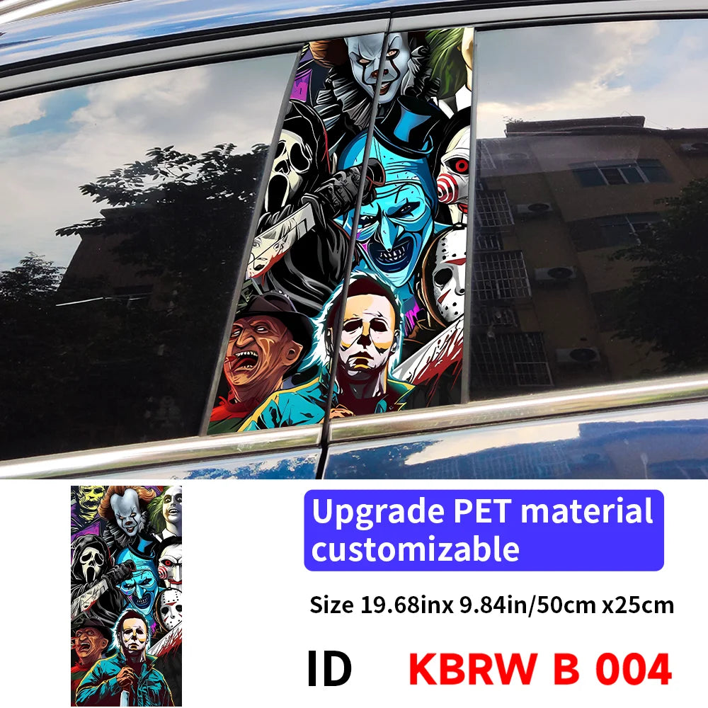 Horror Ghost B Pillar Car Stickers | Waterproof, UV-Proof 004 – Car Accessories | MotorWorld Marketplace