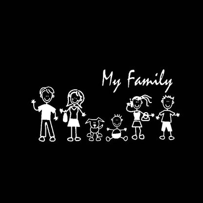 Family Car Sticker Vinyl Decal Pet & Kids 20x10cm Exterior – Car Accessories | MotorWorld Marketplace
