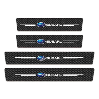 (NOT SOLD TO EUROPE) Subaru Door Sill Carbon Fiber Scuff Plate Sticker Set Subaru-4PCS – Car Accessories | MotorWorld Marketplace