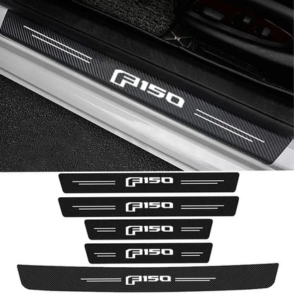 Protection de seuil de porte en fibre de carbone pour Ford F150 2023