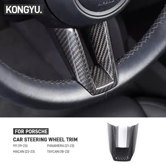 Carbon Fiber Steering Wheel Trim for Porsche 2019-2023 – Car Accessories | MotorWorld Marketplace