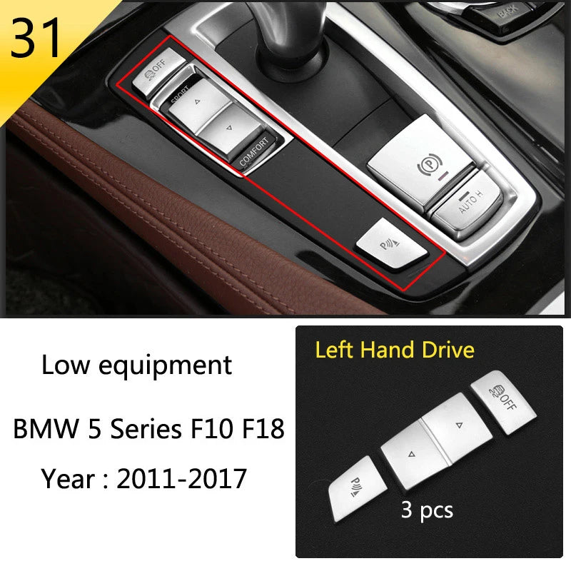 BMW F10 F18 Interior Button Panel Trim Stainless Steel Cover 31 Type LHD – Car Accessories | MotorWorld Marketplace