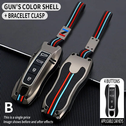 Zinc Alloy Smart Key Case for Porsche 911 Cayenne Taycan Grey Color Set-4 China Mainland – Car Accessories | MotorWorld Marketplace