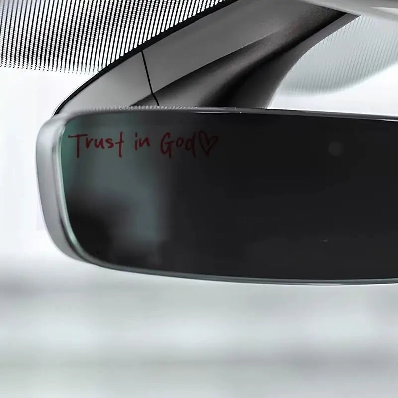 Trust In God Heart Car Decal – Faith Auto Mirror Sticker – Car Accessories | MotorWorld Marketplace