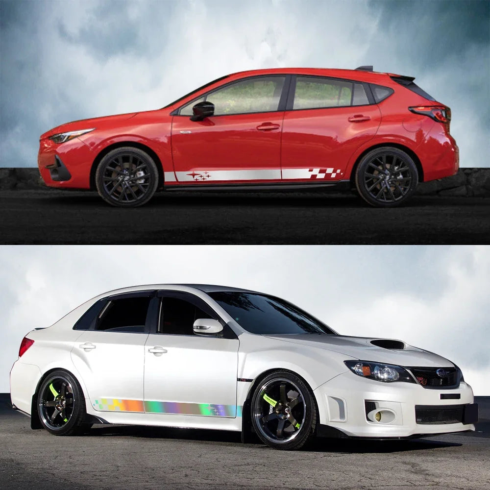 2pcs Door Side Skirt Decals for Subaru Impreza WRX STI – Car Accessories | MotorWorld Marketplace