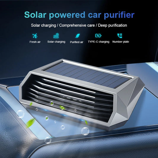 Solar Car Air Purifier, Auto Operation, Vibration Sensor, 1pc – Car Accessories | MotorWorld Marketplace