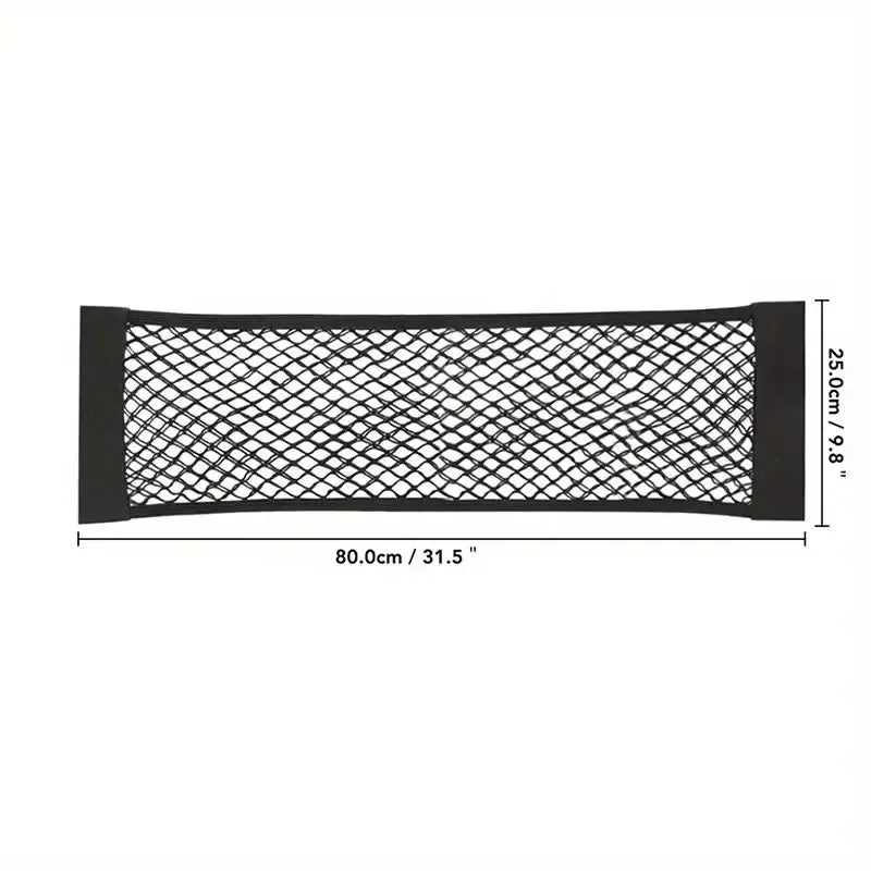 Filet de rangement universel à double maille pour coffre de voiture et filet coupe-feu