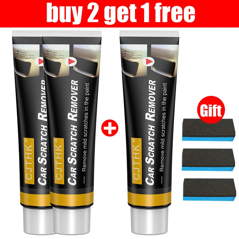 Professional Car Scratch Remover & Paint Care Compound Wax 3 PCS With Sponges – Car Accessories | MotorWorld Marketplace