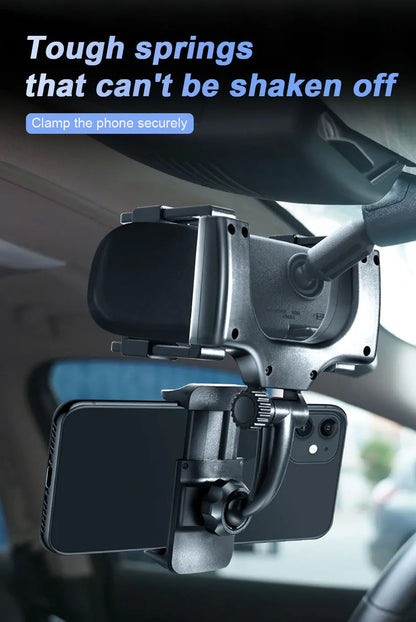 Support de téléphone pour rétroviseur SEAMETAL — Montage stable à 360°