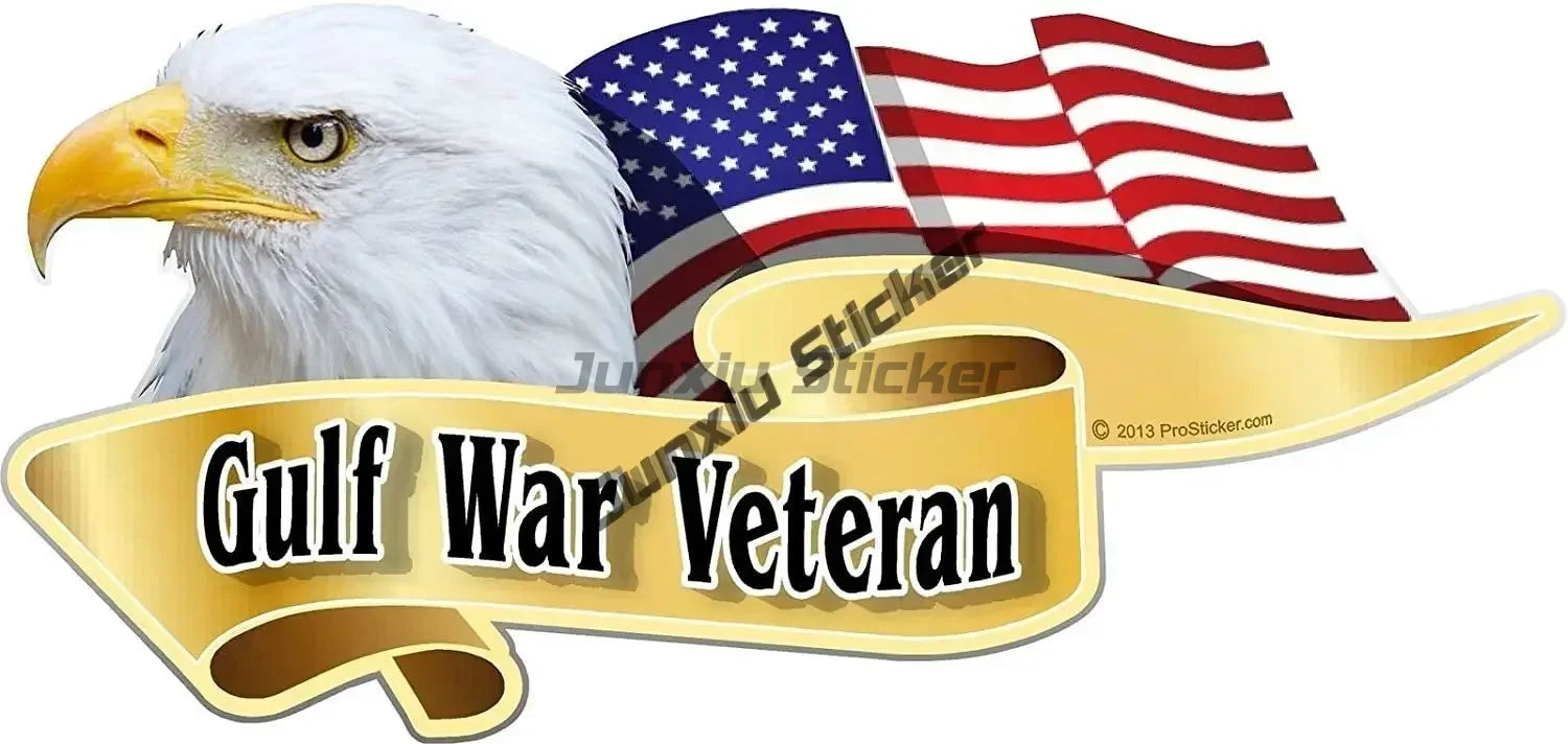USA Flag Eagle Veteran Decal – Durable Vinyl Car Sticker – Car Accessories | MotorWorld Marketplace