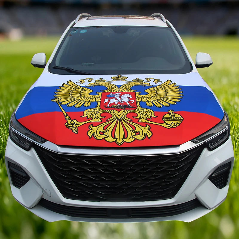 National Flag Car Hood Cover 115x160CM – Custom Engine Wrap