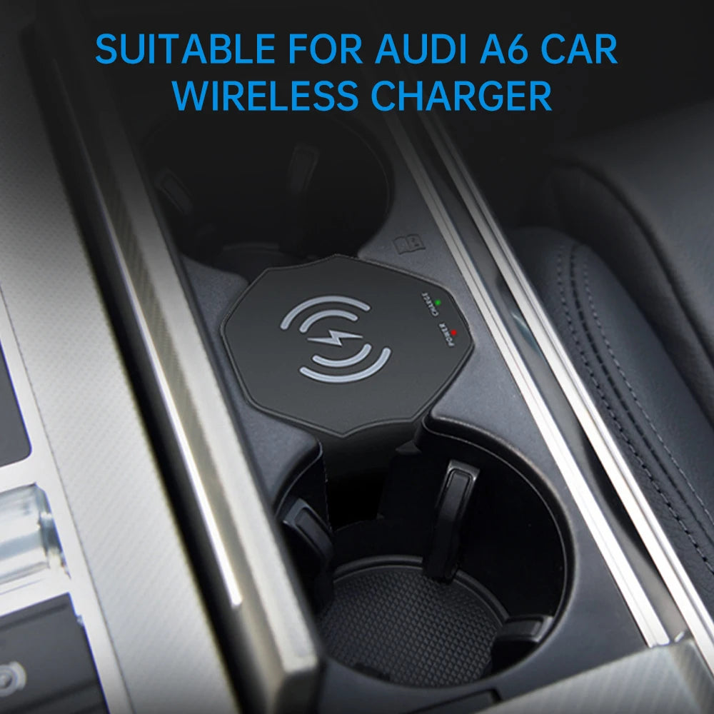 15W Fast Wireless Charger Pad for Audi A6/A7/S6/S7