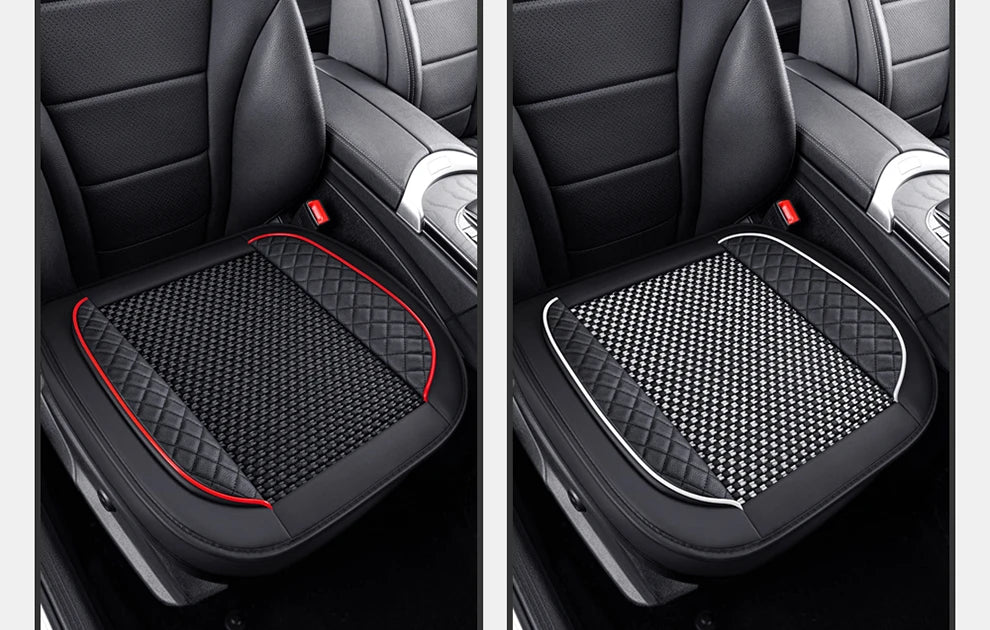 Housse de siège auto universelle en cuir PU, soie glacée, antidérapante, de luxe