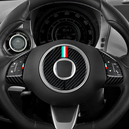 Carbon Fiber Steering Wheel Trim for Fiat 500/595 2007-2019 – Car Accessories | MotorWorld Marketplace