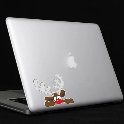 Christmas Santa Claus Waterproof Reflective Car Sticker Decal