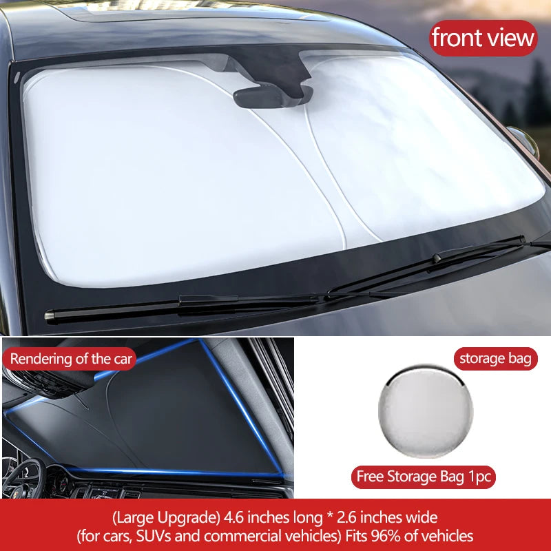 FIAT 500/PUNTO EVO/Panda UV Folding Sunshade Cover Pro
