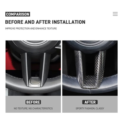 Carbon Fiber Steering Wheel Trim for Porsche 2019-2023 – Car Accessories | MotorWorld Marketplace
