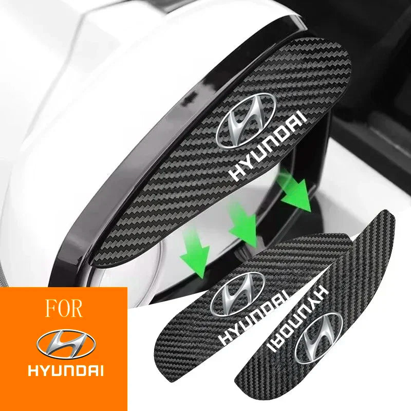 Carbon Fiber Mirror Rain Eyebrow for Hyundai