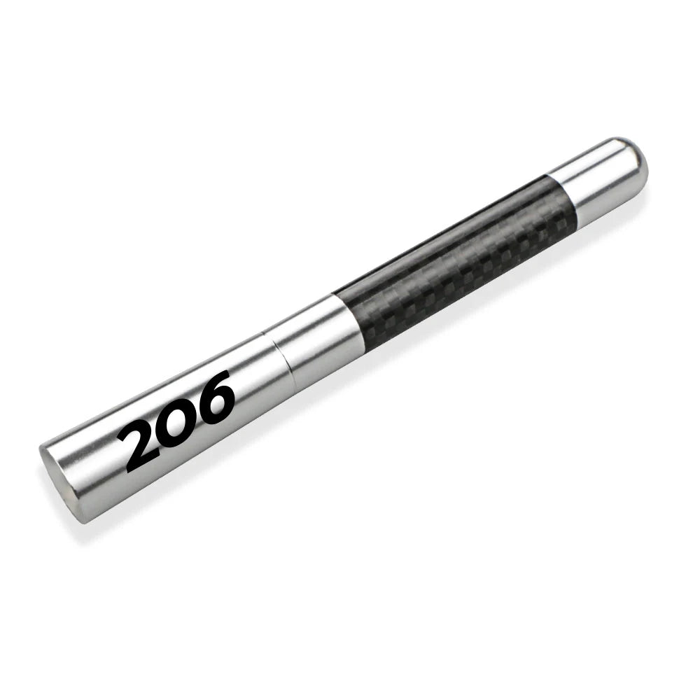 12cm/4.7in Carbon Fiber Antenna For Peugeot 206 1998-2012 AM/FM