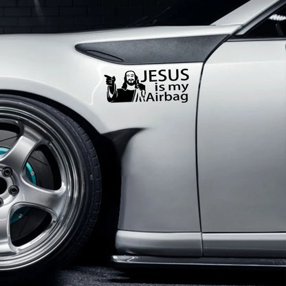 Jesus Is My Airbag Vinyl Decal – Safety Car & Truck Sticker – Car Accessories | MotorWorld Marketplace