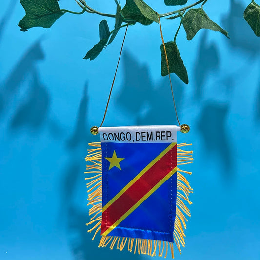 Congo Car Window Flag 8x12cm Double-Sided Polyester – Car Accessories | MotorWorld Marketplace