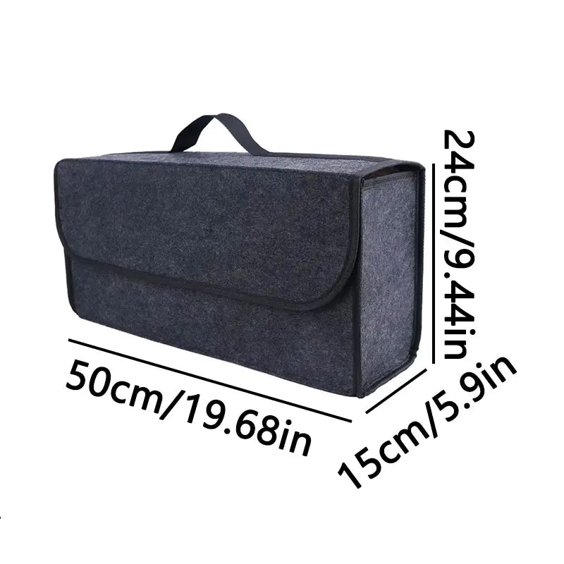 Large Felt Anti-Slip Car Trunk Organizer – Pro Storage Box – Car Accessories | MotorWorld Marketplace