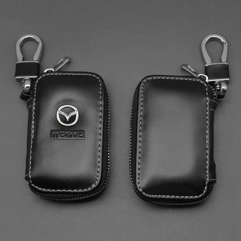 Premium Leather Key Case for Mazda