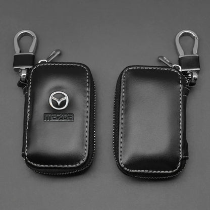 Premium Leather Key Case for Mazda