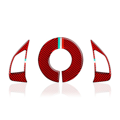 Carbon Fiber Steering Wheel Trim for Fiat 500/595 2007-2019 Red – Car Accessories | MotorWorld Marketplace