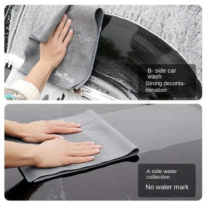 Premium Suede Coral Car Drying Towel for Renault Initiale