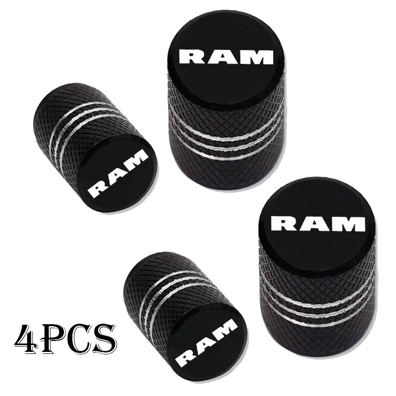 RAM SRT 1500-3500 Valve Stem Caps Set - Waterproof, Pro Quality