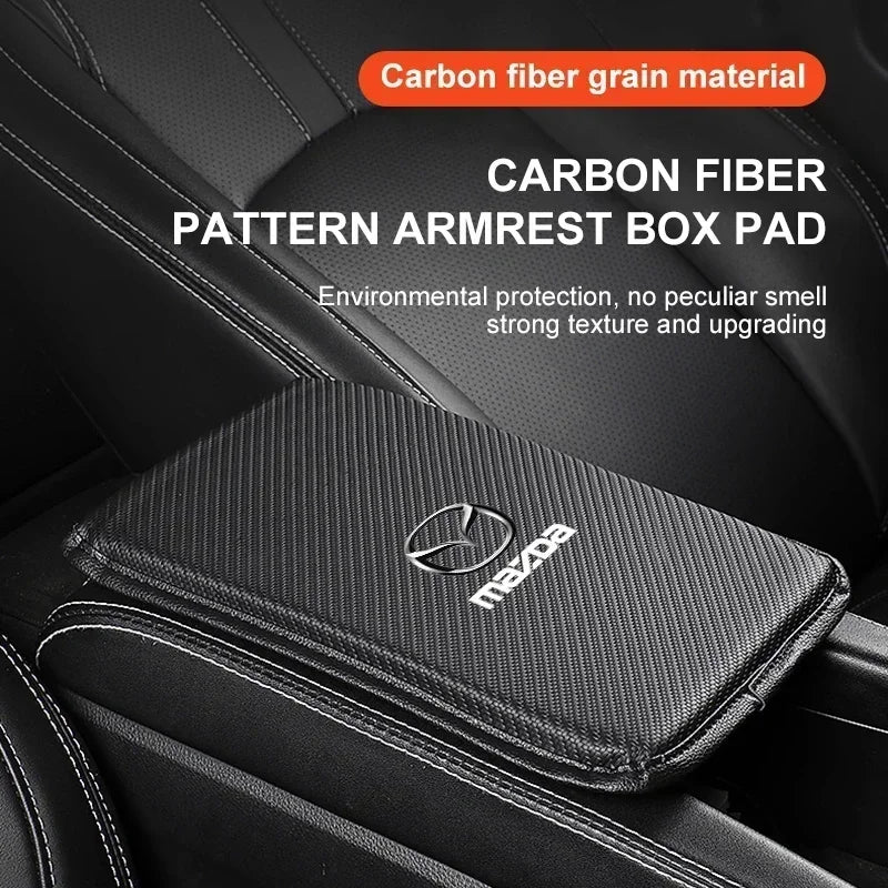 Premium Armrest Console Cover Pad for Mazda 2 3 5 CX-5 CX7