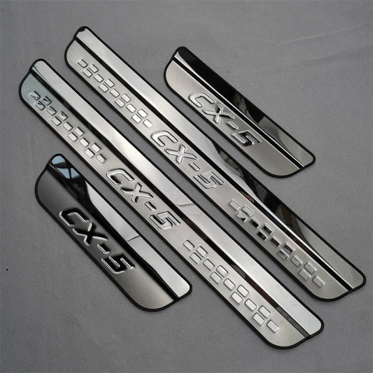 Mazda CX-5 2017-2023 Stainless Door Sill Scuff Trim