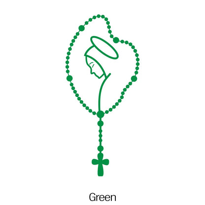 Our Lady Rosary Car Decal – Rear Window Auto Sticker 1pc