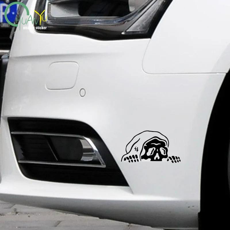 Peep Skeleton Car Sticker – Halloween Die-Cut Vinyl Decal – Car Accessories | MotorWorld Marketplace
