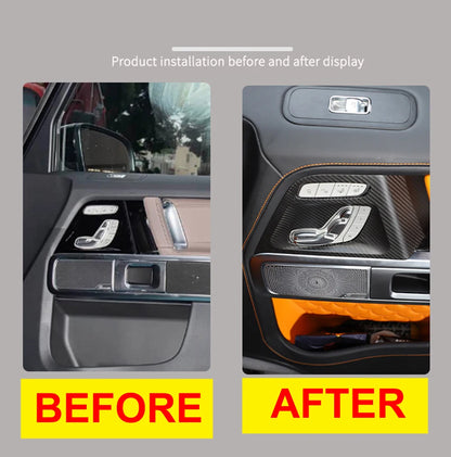 (NOT SOLD TO USA) Real Carbon Fiber Seat Switch Trim for G-Class W465 2025+ – Car Accessories | MotorWorld Marketplace