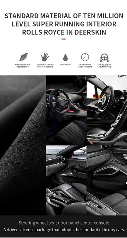 Premium Suede License Holder for Alfa Romeo Giulia & More