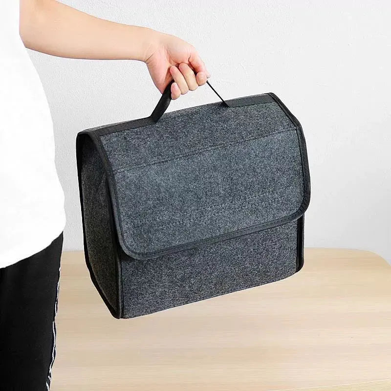 Large Felt Anti-Slip Car Trunk Organizer – Pro Storage Box – Car Accessories | MotorWorld Marketplace