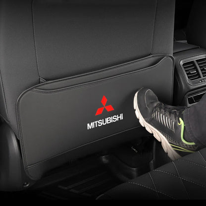 Leather Rear Seat Protector Organizer for Mitsubishi SUV/Sedan