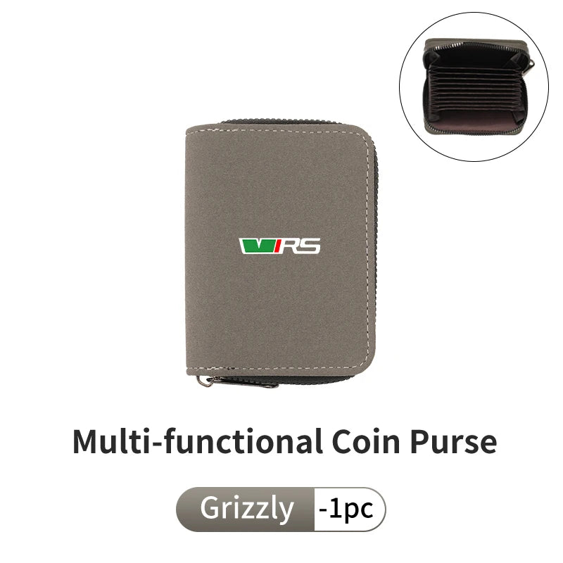 Skoda VRS Coin Card Zip Wallet – Secure Auto Storage Pouch